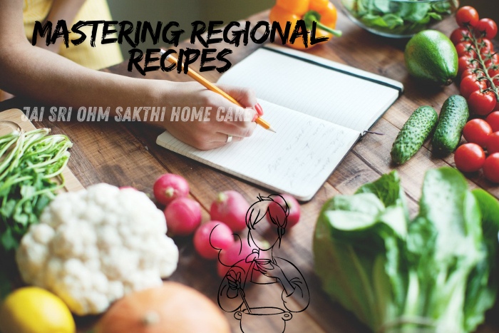 Person writing in a notebook surrounded by fresh vegetables, illustrating Jai Sri Ohm Sakthi Home Care's initiative in Coimbatore to teach and preserve regional recipes, promoting healthy and traditional home cooking