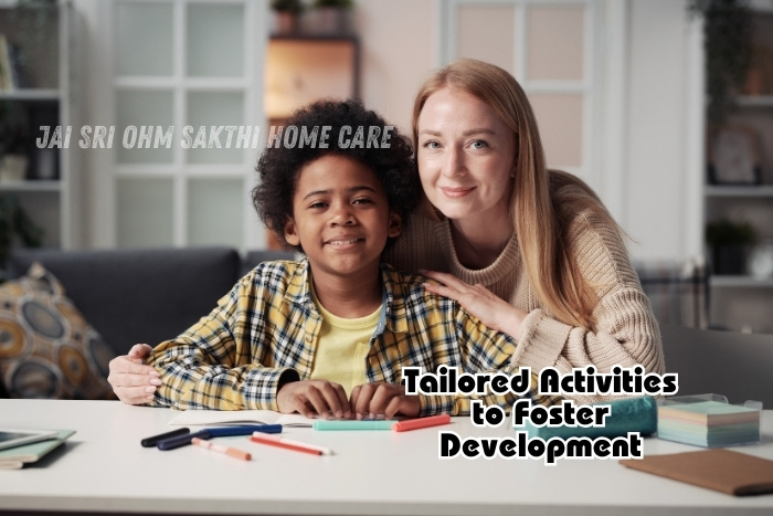 Childcare services in Coimbatore by Jai Sri Ohm Sakthi Home Care, offering tailored activities to foster development in children