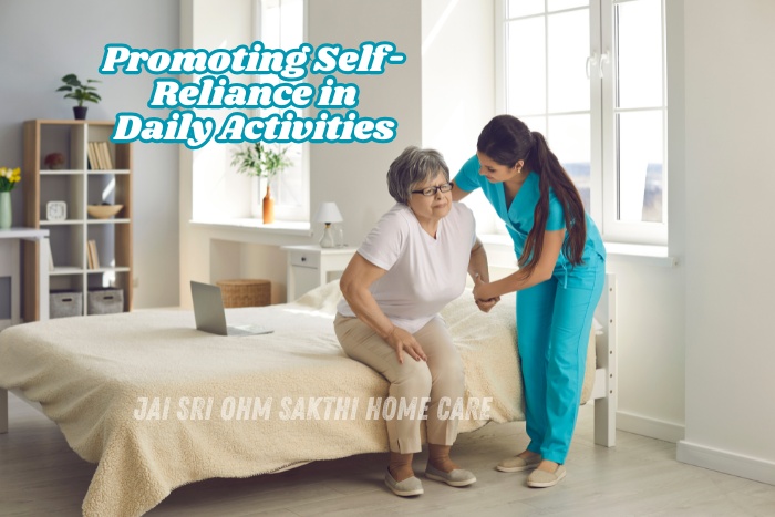 Jai Sri Ohm Sakthi Home Care in Coimbatore encourages senior independence with caring support in daily tasks