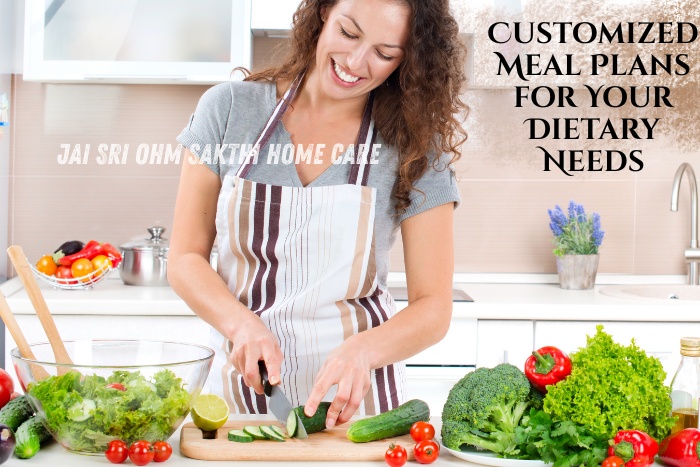 Healthy home cooking service in Coimbatore by Jai Sri Ohm Sakthi Home Care, offering customized meal plans