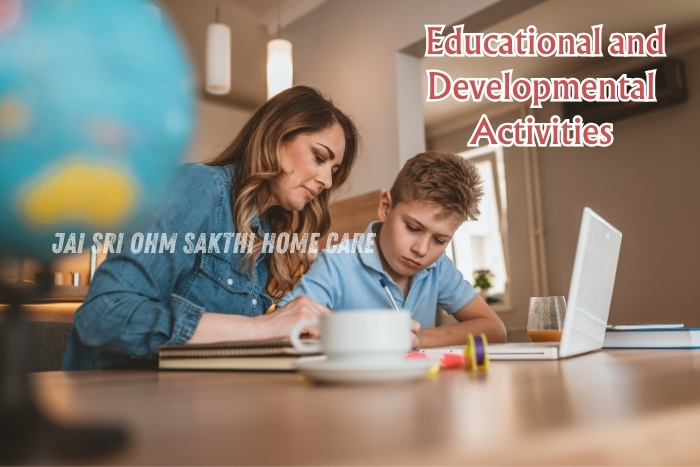 Jai Sri Ohm Sakthi Home Care in Coimbatore offers child care support with educational and developmental activities