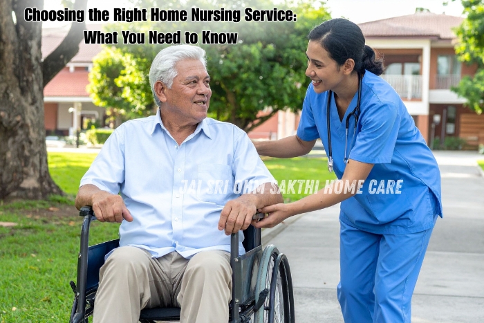 Jai Sri Ohm Sakthi Home Care in Coimbatore ensures professional and compassionate elderly care at home