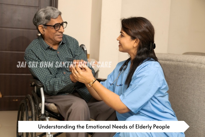 Compassionate elderly care support by Jai Sri Ohm Sakthi Home Care in Chennai and Coimbatore